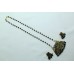 925 Sterling Silver gold rhodium Black multi Enamel Pendant Earring chain